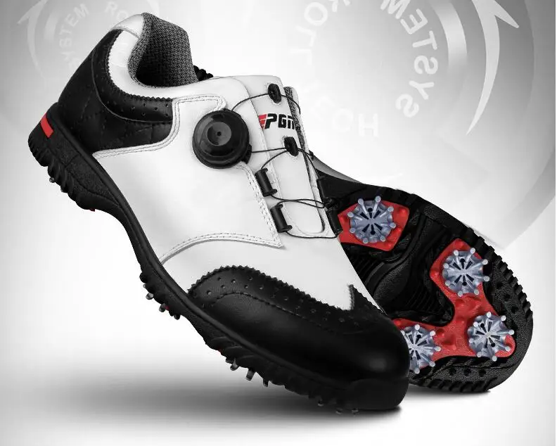 2017 patent Golf font b Shoes b font font b Mens b font waterproof Leather font