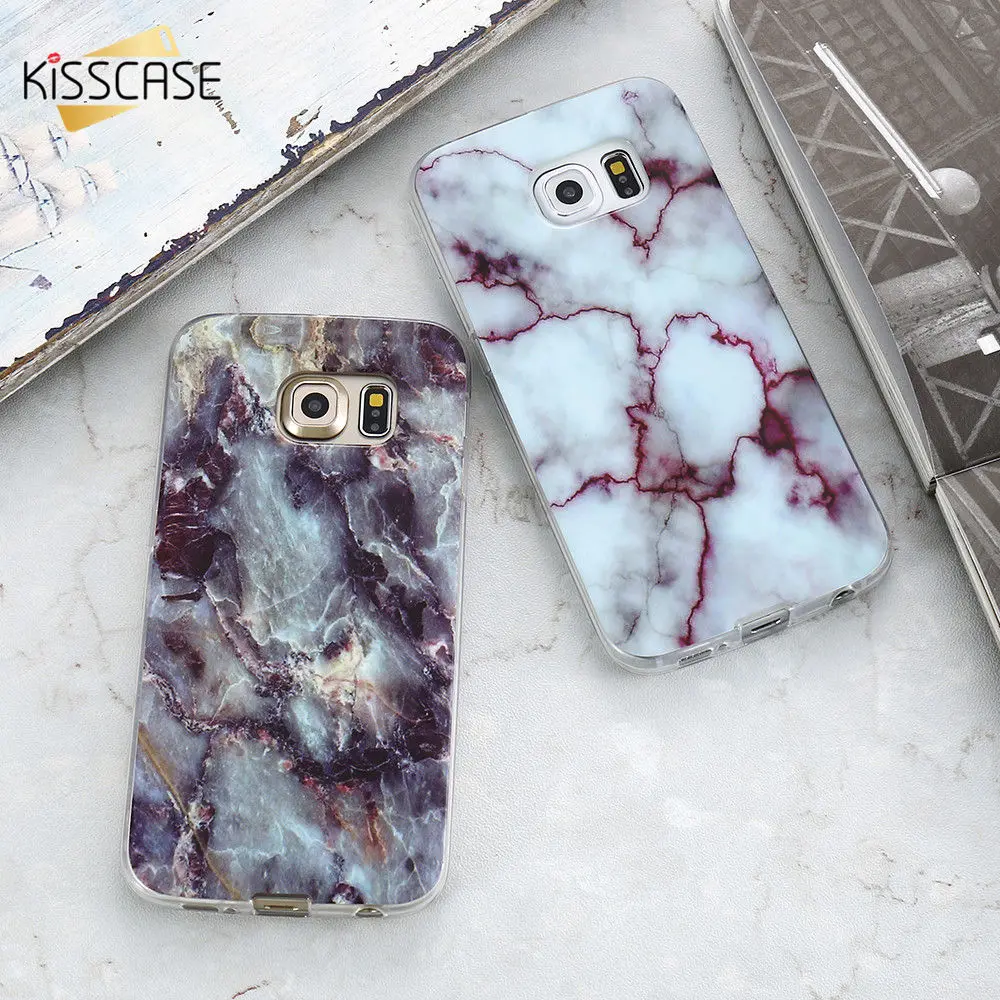 KISSCASE Soft TPU Marble Phone Cover Case for Samsung S8 case A5 2017 J3 J5 2016 S6 S7 Cases Note 8 Coques |