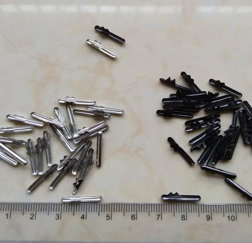 

150pcs/lot 15mm lenght Metal Barbs in Silver for Elastic String Cords on rings card Polyester Cord Metal Barbs DIY Christmas