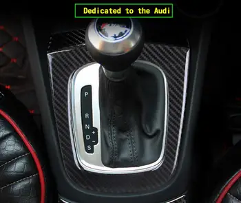 

Real Carbon Fiber Gear Shift Box Panel Cover Trim 2pcs for Audi Q3 8U 2012 2013 2014 2015