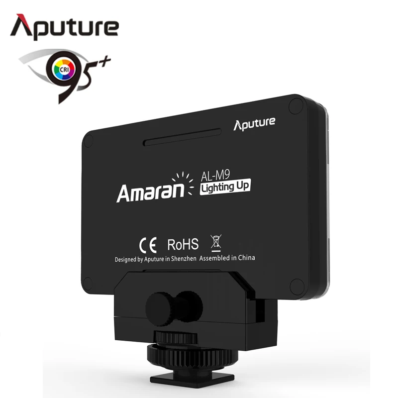  Aputure Amaran AL-M9 Pocket Size Rechargeable LED Video Fill Light CRI TLCI 95+ CTO CTB Gel Filter 