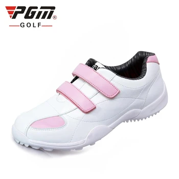 

Pgm Women Golf Shoes Breathable Leather Soft Sole Sport Shoes Ladies Anti-Slip Without Spikes Athletic Sneakers AA10098