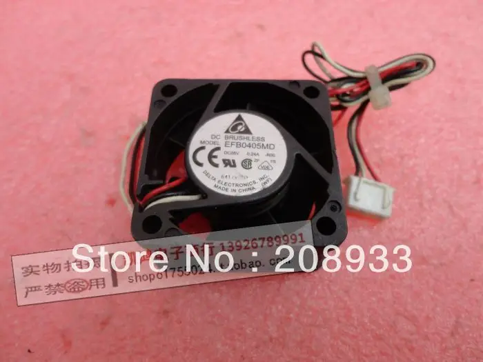 

For Delta 4020 4CM 5V 0.24A switch router three-wire EFB0405MD of+cooling fan