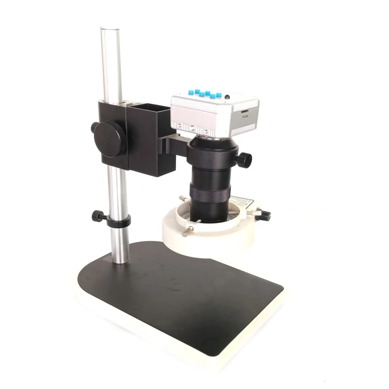 Best 20MP Full HDMI USB industrial video digital microscope camera +8X 130X C Mount lens +56 led ring light sourcing phone repair