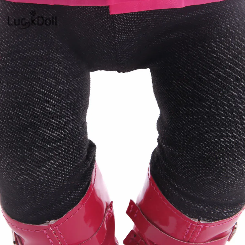 LUCKDOLL дождевик костюм из шести предметов подходит для 18 дюймов Американский 43 см Одежда для кукол аксессуары, игрушки для девочек, поколение, подарок на день рождения