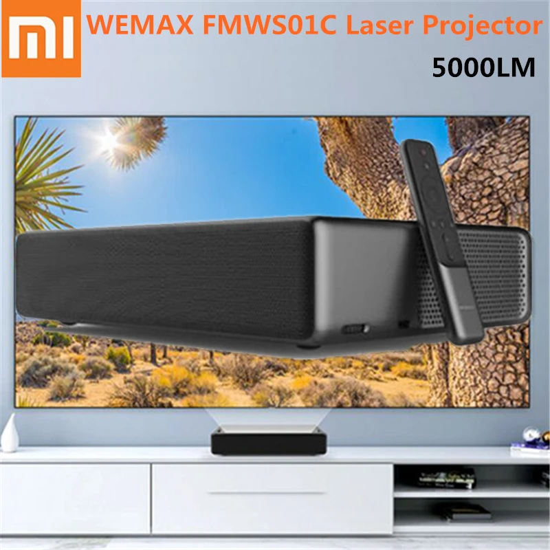 

Xiaomi WEMAX Laser Projector ALPD Projector HD 4K 1920 x 1080P 5000 Lumens Voice Control Android 6.0 150 Inch Home Theater