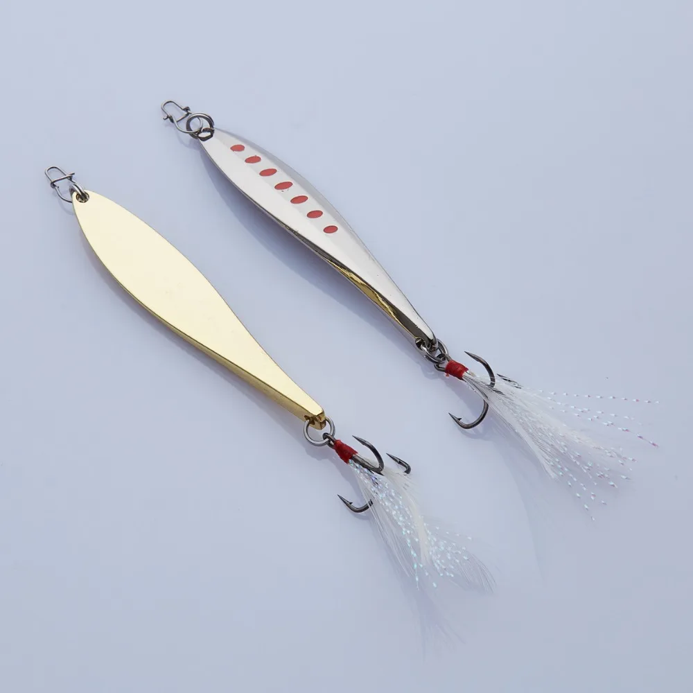 APADA Jigging 517 весло усиленный тройной крючок + перо 12 г 72x14x7 мм рыболовные приманки