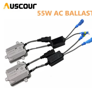 

2pcs 55w AC hid xenon ballast hid conversion kit xenon ballast xenon bulb white color 6000k car headlight auto lamp h1 h7 h8