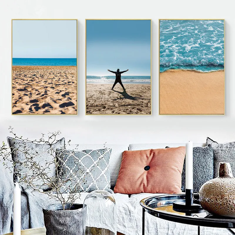 

Canvas Printing Scenery Mediterranean Waterproof Ink Unframed Wedding Festival Decoration Bedroom Wall Art Pictures And Posters