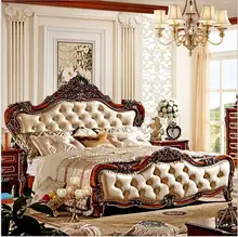 modern european solid wood bed Fashion Carved 1.8 m bed french bedroom furniture 6910 modern european solid wood bed Fashion Carved 1.8 m bed french bedroom furniture 6910