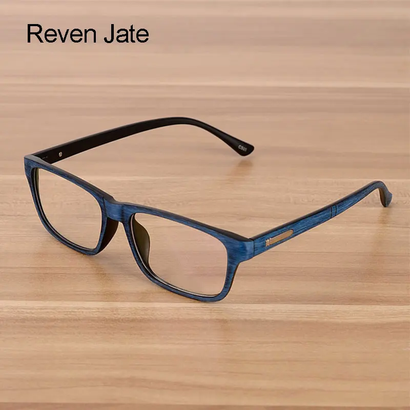 

Reven Jate Eyewear Men and Women Unisex Wooden Pattern Fashion Retro Optical Spectacle Eyeglasses Glasses Frame Vintage Eyewear