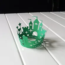 Мечтательный кружевной замок кекс декоративные обертки для вечерние в комплекте! Маффин, торт, кекс выпечки чашки формы, обертка