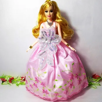 

New Favorite Princess Doll Fashion Party Wedding Dress Moveable Joint Body Classic Toys Best Gift for Barbie Girls Friends YF99