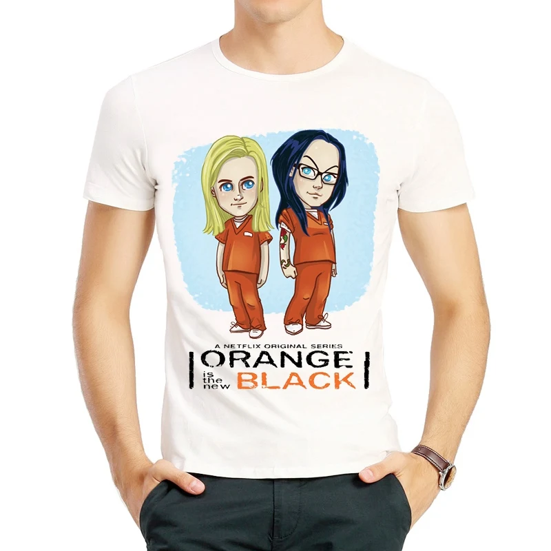 

Free Shipping Summer Short Orange Is the New Black T-Shirt Piper Chapman Top Tees
