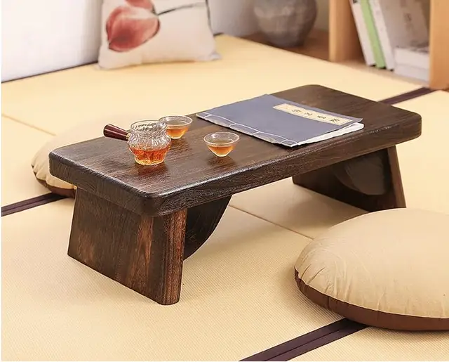 Asian Antique Furniture Japanese Floor Tea Table Rectangle Living Asian Antique Furniture Japanese Floor Tea Table Rectangle Living Room Wooden Center Laptop Coffee Tatami Low End Table Wood - Asian Antique Furniture Japanese Floor Tea Table Rectangle Living