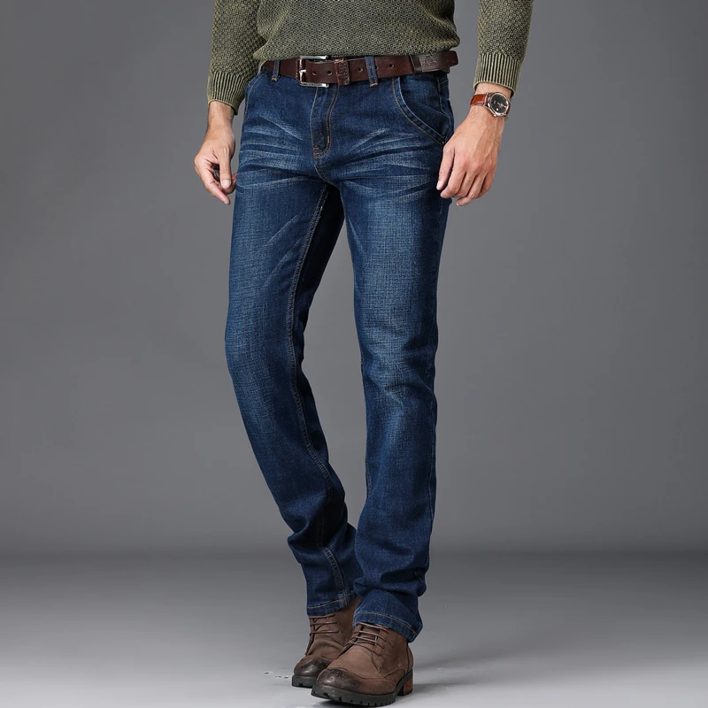 SULEE брендовая мужская одежда Новые мужские джинсы модные ретро тонкие маленькие прямые джинсы для мужчин повседневные мужские брюки