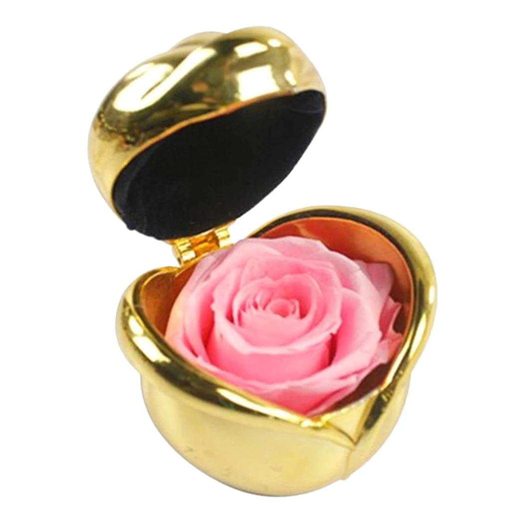 Eternal Rose Ring Box Preserved Everlasting Immortal Fresh Flower Ring Box 