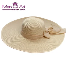 

New Fashion Panama Shade Lady Summer Sun Hat Ms. Summer Visor Lady Straw Hat Beach Large Beach hat