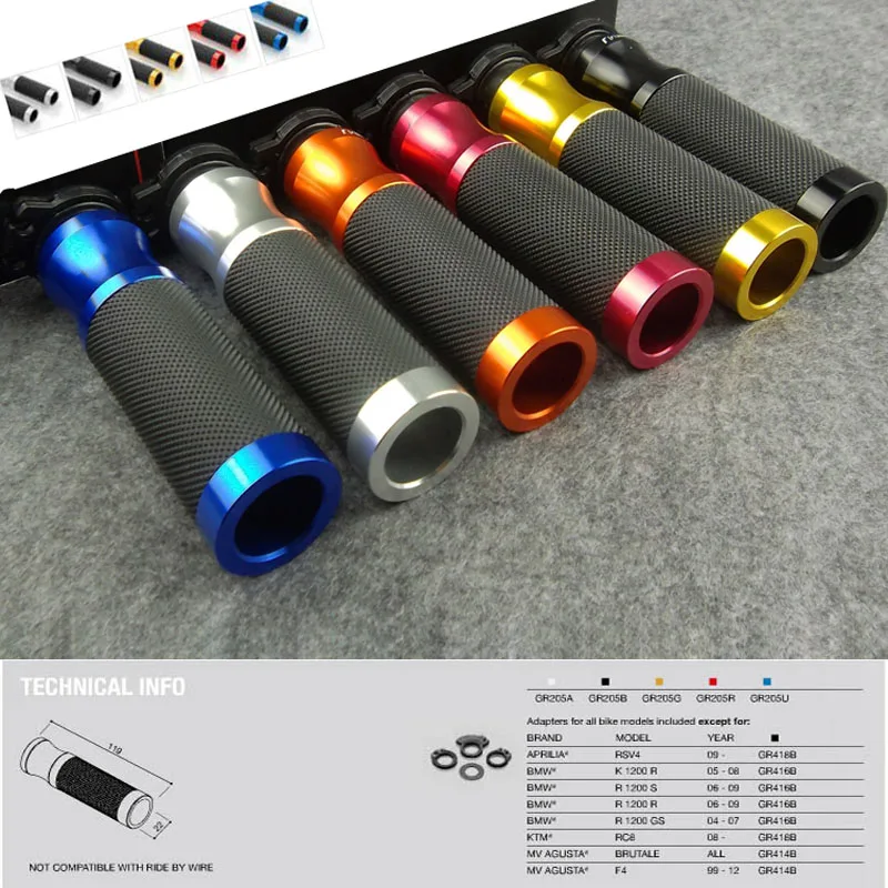 7/8'' 22mm Universal Motorcycle Handle bar / Handlebar Grips leather