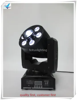 

10pcs/lot 30w spot 6x8w rgbw 4in1 wash moving head led mini moving head stage lighting fixtures