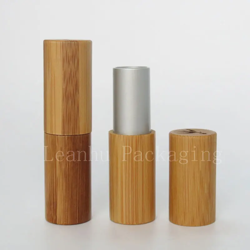 empty bamboo  lipstick tube container DIY lip gloss 