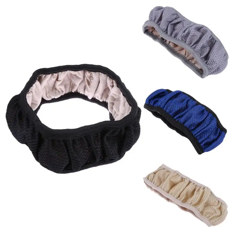 

Dia 38cm Skidproof Car Steering Wheel Cover Warm 3D Nylon Fabric Mesh Steering-Wheel Cover Protector Auto Interior Accessories