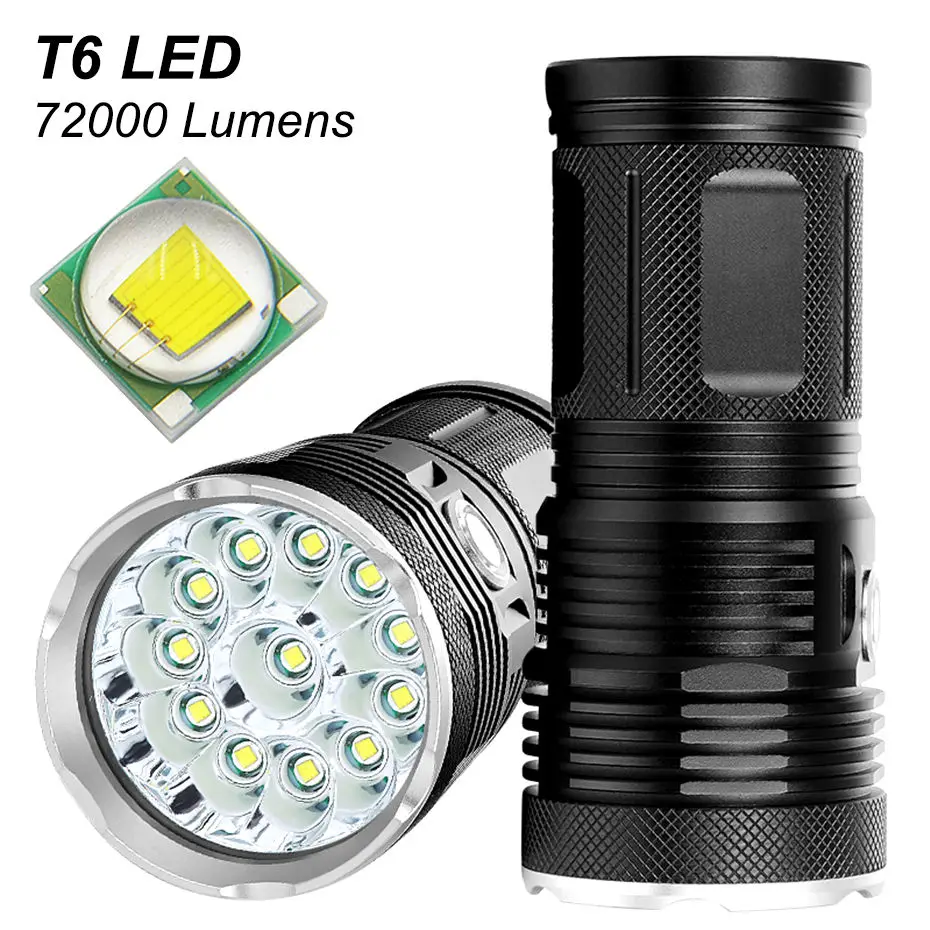 

3 MOD Powerful flashlights T6 LED torch 3 6 9 12 15 18 XM T6 LED white light Torch lanterna for camping hunting outdoor A1