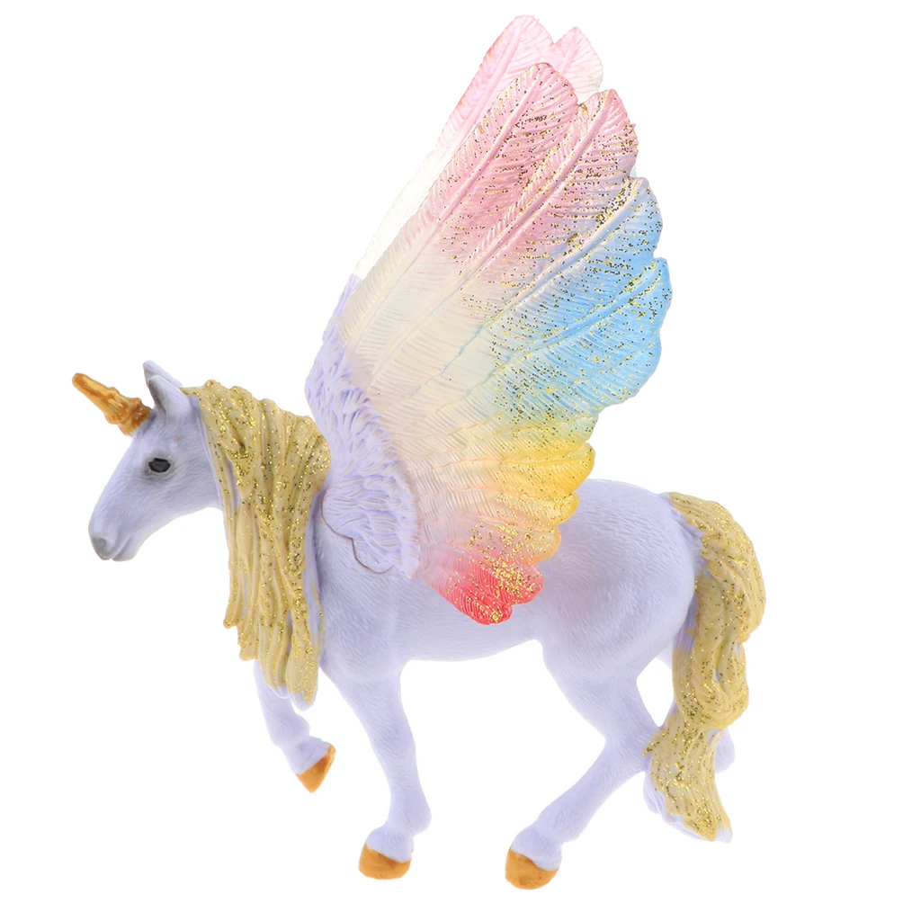 MagiDeal Реалистичная Pegasus/единорог/овца волшебное животное модель животного