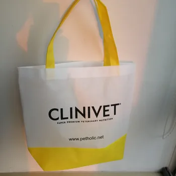 

Wholesales 500pcs/lot Premium Recycled Non Woven Fabric Reusable Shopping Bag Grocery Tote Bag for Ads Clothes Shoes Trade Show