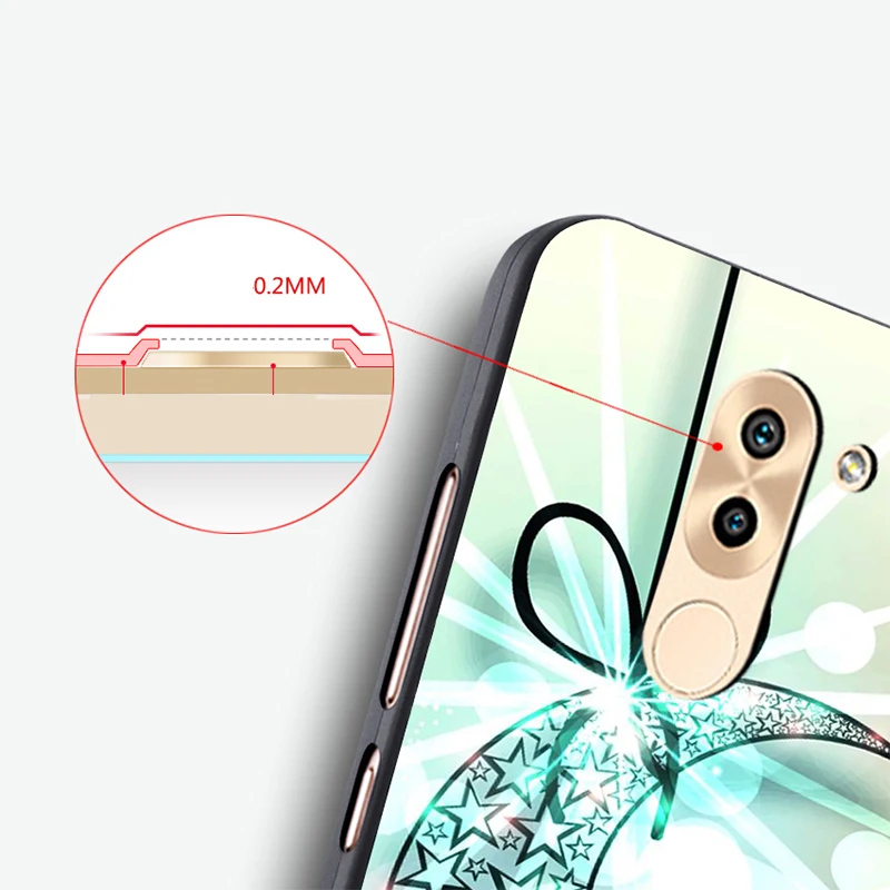 Huawei honor 6x Case Original Cover for Huawei honor 6x Bag Case Cover Skin Wolf Fish Skull honor 6x Fundas 100% BiNFUL 5