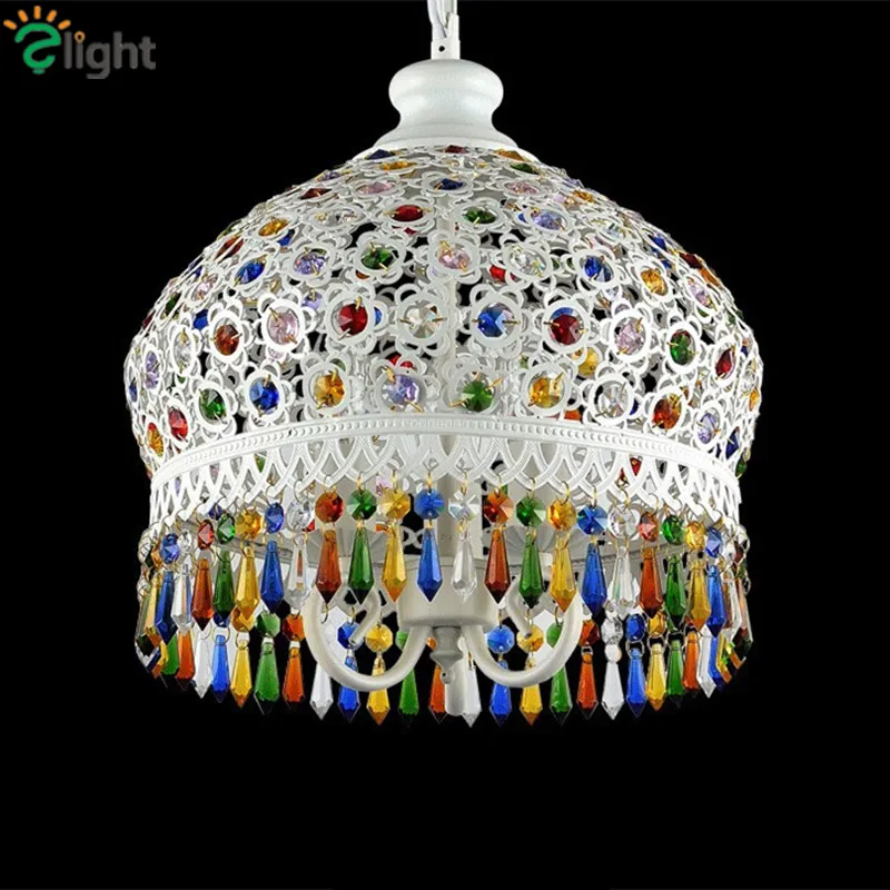 

Bohemian Lustre Crystal Led Chandeliers Lighting Simple Metal Led Pendant Chandelier Lighting Led Hangig Light Luminaire Fixture