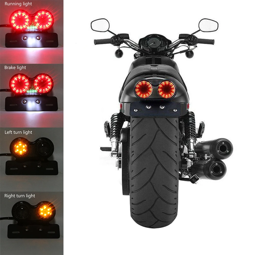 motorcycle brake light license plate frame