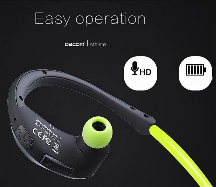 Dacom Athlete Bluetooth гарнитура беспроводные наушники спортивные стерео наушники с HD микрофоном NFC auriculares для iPhone samsung