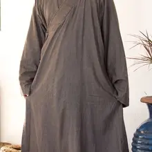 Унисекс буддизм хлопок и лен Осень и весна монах костюмы coffeelay медитации халат боевых искусств Zen платье униформа наивысшего качества