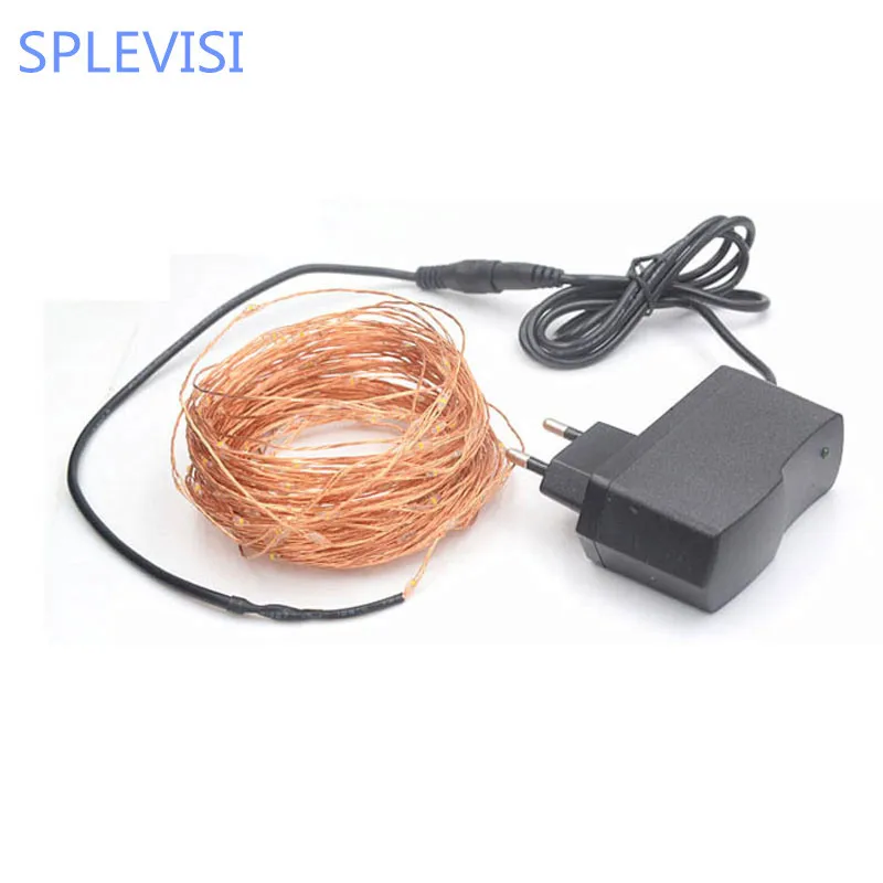 

High Quanlity 20M 66ft 200 Leds Copper Wire LED String Light Starry Lights Includes Power Adapter (US,EU,AU Plug)