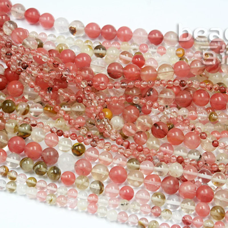 Круглые Бусины Из Натурального турмалина арбуза 4 6 8 10 мм|watermelon tourmaline|tourmaline stoneround