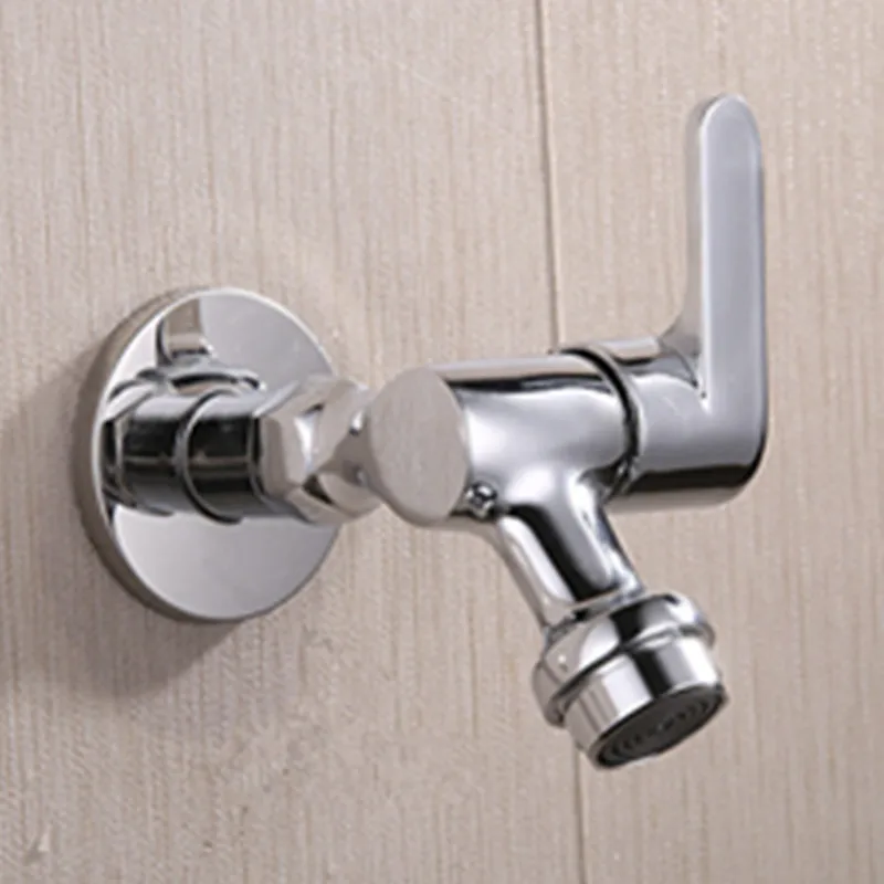 Buy Newest Wall Mounted Brass Chrome Mop pool Basin Faucet Mixer Washing Clean