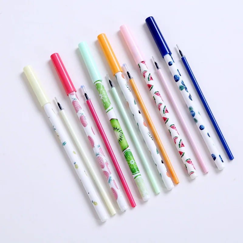 Coloffice Creative Stationery gel pen set with Bookmark Neutral pen Student Korea Small Cute Multifunction 0.5mm Black pen gifts