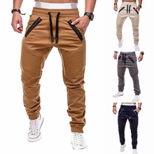 CALOFE, Мужские штаны для бега, на шнурке, для бега, одноцветные, с несколькими карманами, спортивные штаны, для бега, мужские брюки, большой размер