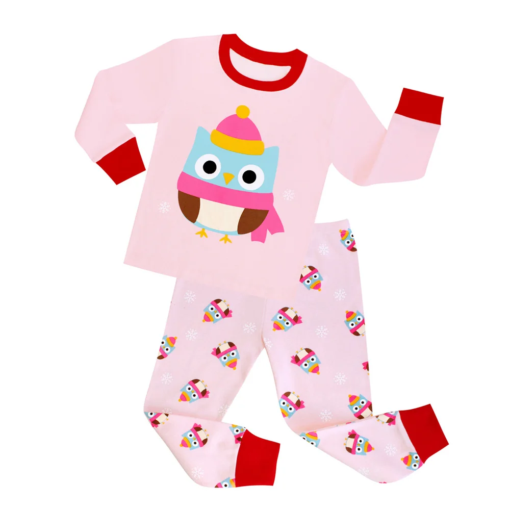 New Merry Christmas Pajamas Sets For Girls Boys Children Red Sleepwear For Christmas Deer Printing Nightwear Pijamas - Цвет: PA03