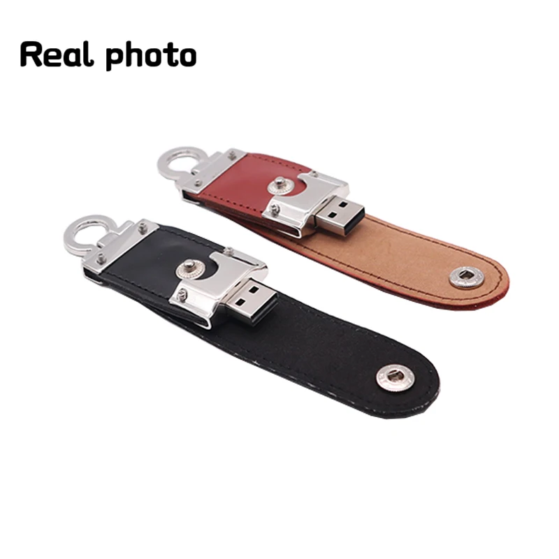 

Wholesale mini USB flash drive128GB leather pen drive 4GB 8GB 16GB 32GB 64GB high quality memory stick creative gift pendrive