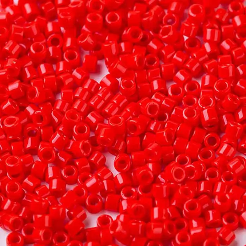 Тайдианские красные непрозрачные бусины Miyuki Delica для богемского браслета ручной работы, японские бусины 1,6x1,3 мм, 5 г/лот, приблизительно 1000 штук