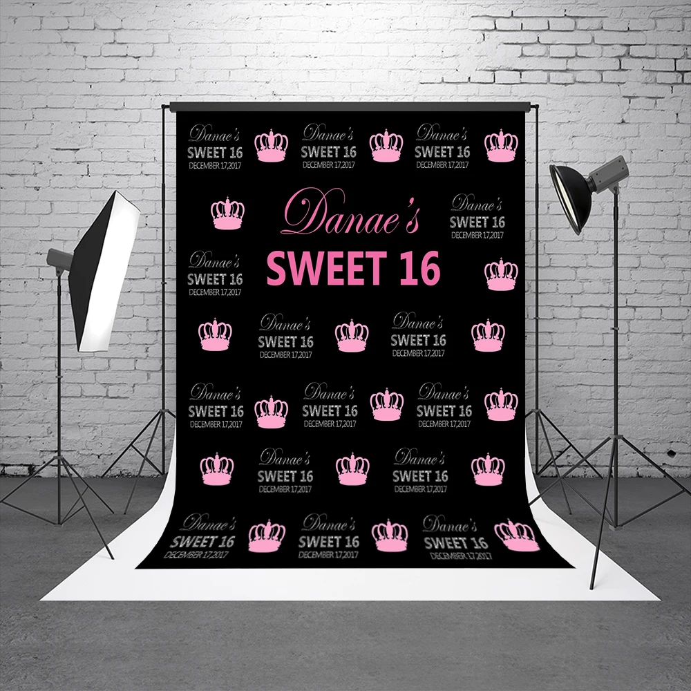 VinylBDS 8x8ft фон для фотосессии на день рождения фотография Принцесса Корона фоны