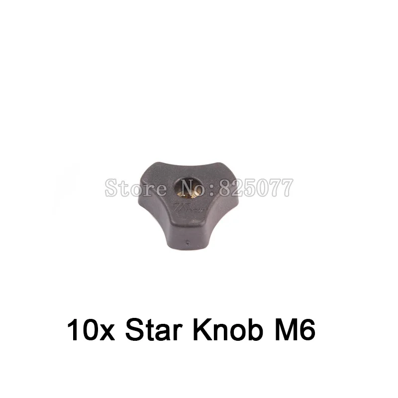 

10 M6 Star Knob for different projects and woodworking jigs JF1163