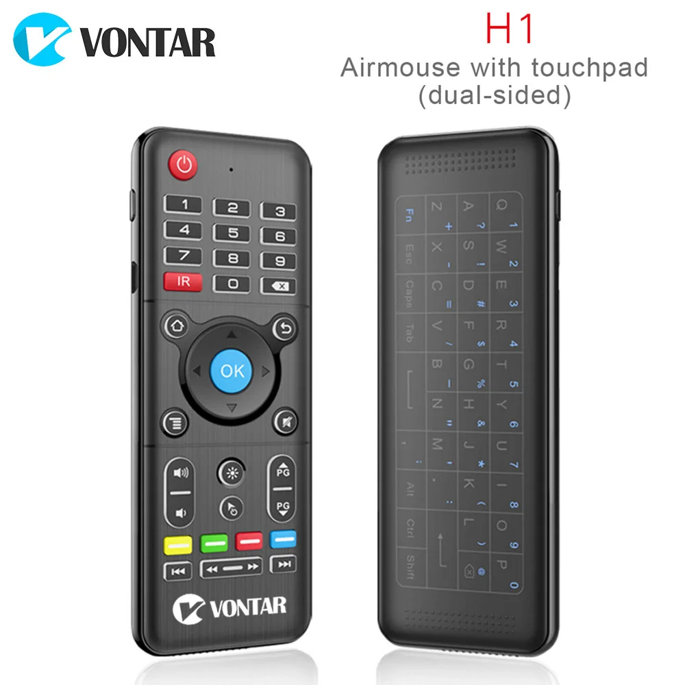 

VONTAR 2.4GHz Wireless Air mouse mini keyboard Remote Control Standard or Backlit Full Touchpad with IR Learning for Android box