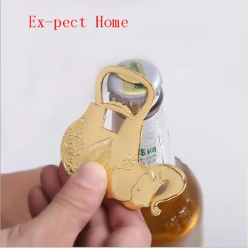 

200pcs Golden Elephant Bottle Opener Wine Beer Openers Champagne Wedding Gifts Party Favor Elephant Opener