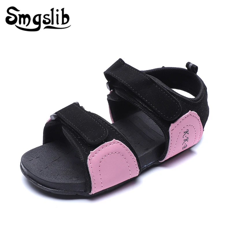 

Girls Sandals Kids PU Leather Shoes Children Beach Sandals 2019 Summer Sandals Baby Boys Flat Shoes Kids Casual Shoes