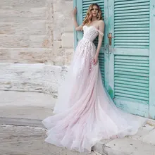 Verngo 2019 модное Тюлевое вечернее платье с цветочной аппликацией
