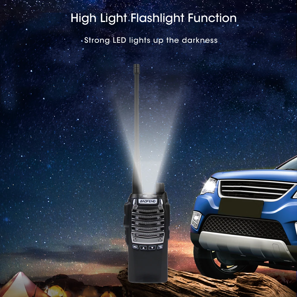 Original Baofeng Uv8d Walkie Talkie w Uhf 400480 Mhz Rádio em Dois Sentidos 128 Canais Interfone Portátil Rádio Comunicador Uv8d Walkie-talkie 5 uhf 400-480 mhz rádio em dois sentidos