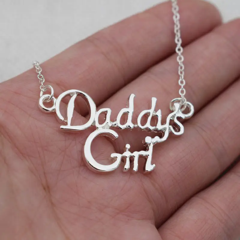 

SanLan 20pcs Daddy's Girl gold necklace girl kids love Fathers day dad daddy gift